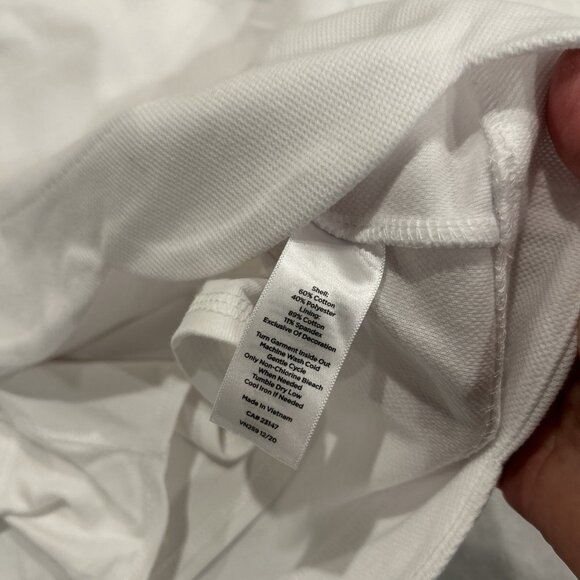 Talbots Womens Skort L Pique Scalloped Edge Preppy White Tennis Golf Pickleball - Picture 8 of 8